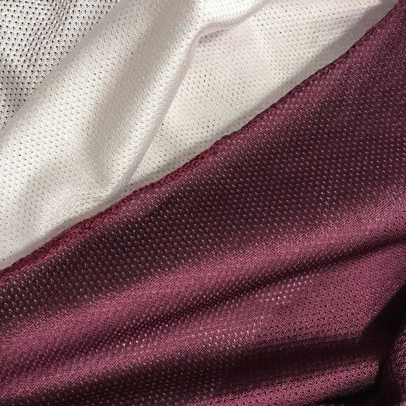 🦩 Reversible maroon white practice jersey tank top large unisex - Picture 6 of 8